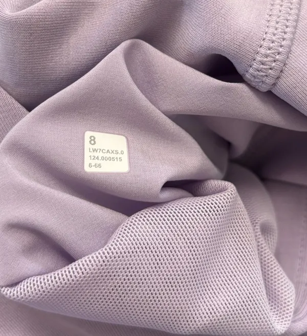 Size 8 Lululemon Solid Dark Lavender Softstreme 4" High-Rise Short - Image 4