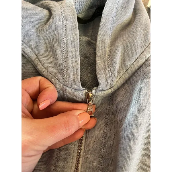 RLX Ralph Lauren Sweatshirt Jacket Hoodie Full Zip Blue Stretch Womens Small - Image 10