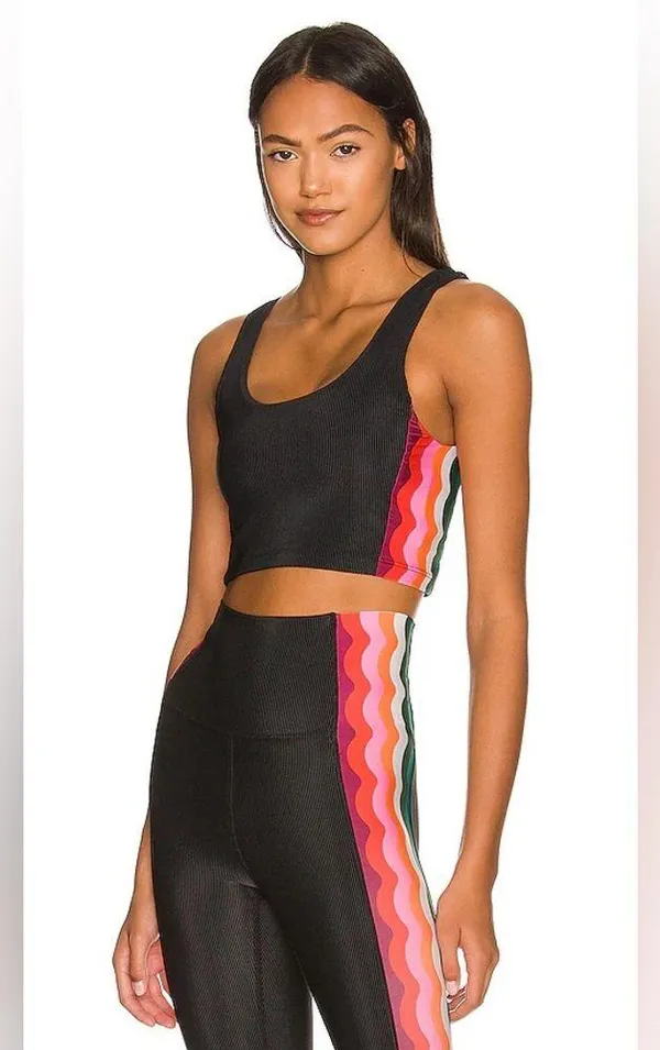 Beach Riot Tessa Top In Tropical Wave, Size Small, $123 - Image 3
