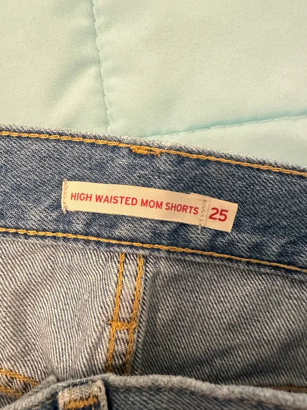 Levi’s High-Waisted Denim Mom Shorts - Image 3