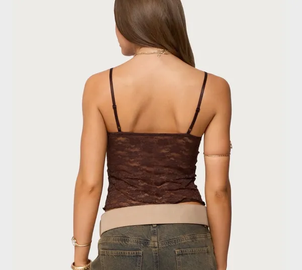 Edikted Sheer Tank Top - Image 2