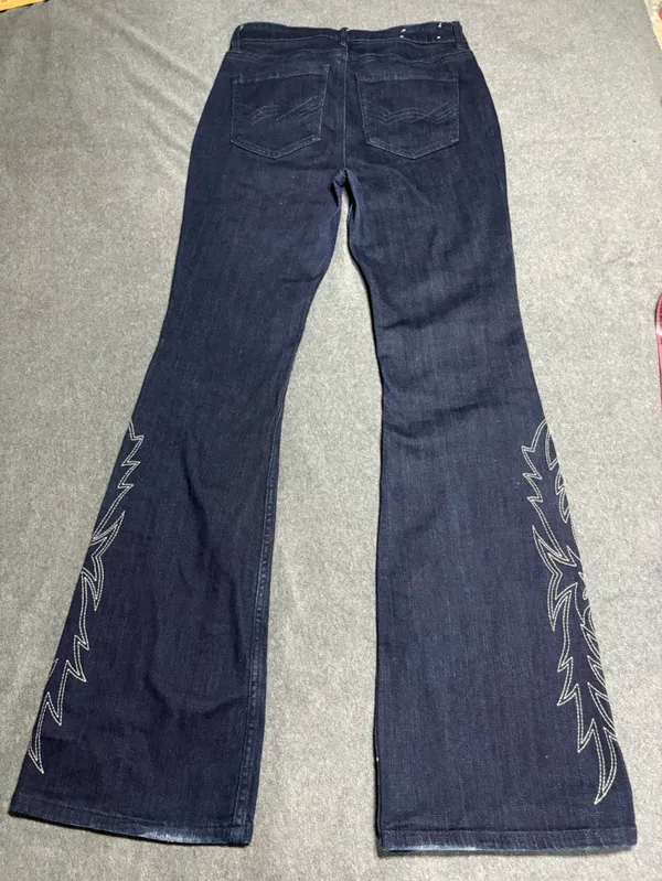 Idyllwind Womens Glenn Dark Wash High Rise Western Stretch Bootcut Jeans 8Wx34L - Image 5