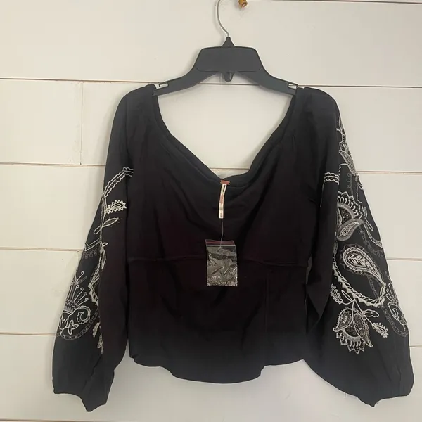 Free People Layla Off-The-Shoulder Top NWOT - Image 6