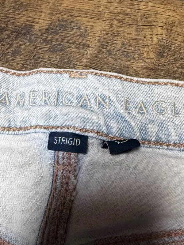 American Eagle Highest Rise Baggy Straight Jeans Crossover Strigid Womens 2 - Image 7
