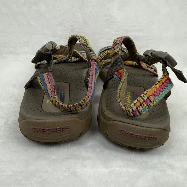 Skechers Outdoor Lifestyle Brown‎ Multicolor Woven Strappy Hiking Sandals est 7 - Image 5