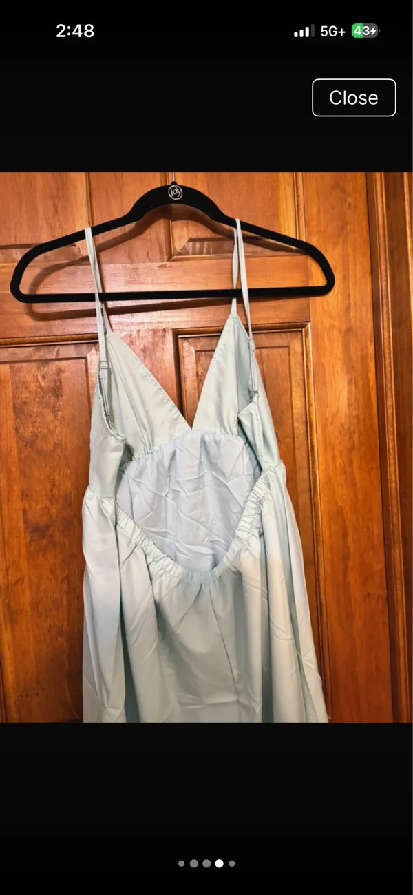 Ladies light blue dress Size L - Image 4