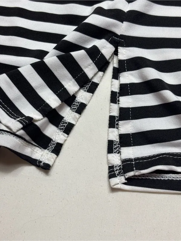 Jonathan Martin For Her Black&White Striped Maxi Skirt - Sz S -casual long skirt - Image 7