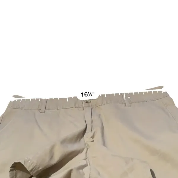 Y2K Abercrombie & Fitch Low Rise Shorts‎ Tan Moose Logo Casual Size 6 Old Money - Image 9