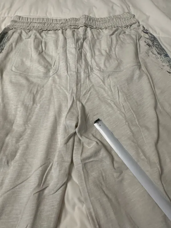 Grey State Cotton & Linen Graphic Print Crop Pants - NWT - Size 3 (US L) - Image 12
