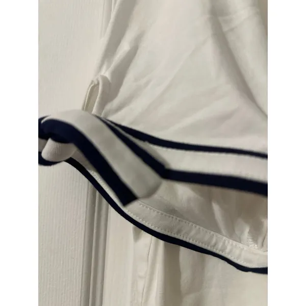 NWT Jones New York Signature Women XXL White Popover Tie Sleeve Short Sleeve Top - Image 3