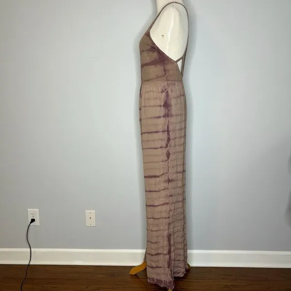 Ecoté- Purple Jumpsuit with Cross Back - Image 2