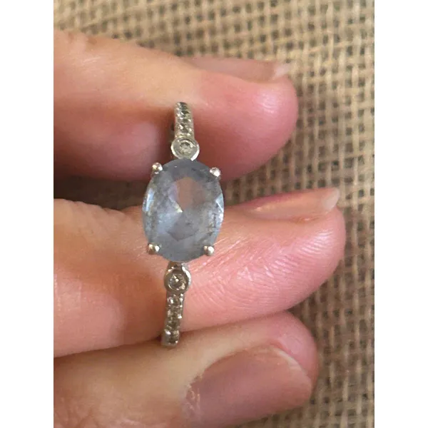 Lot a394 ring size 10 nvc 925 sterling silver - Image 2