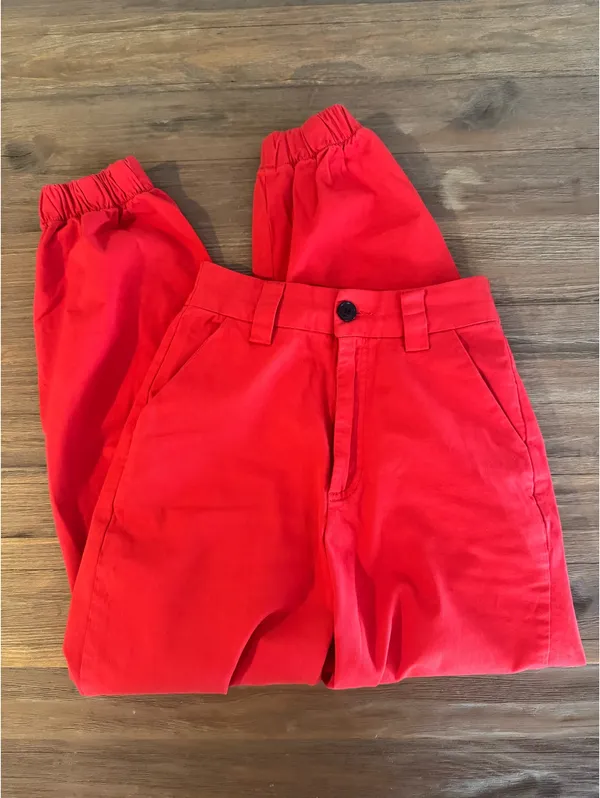 BDG Red Pants Cargo - Image 3