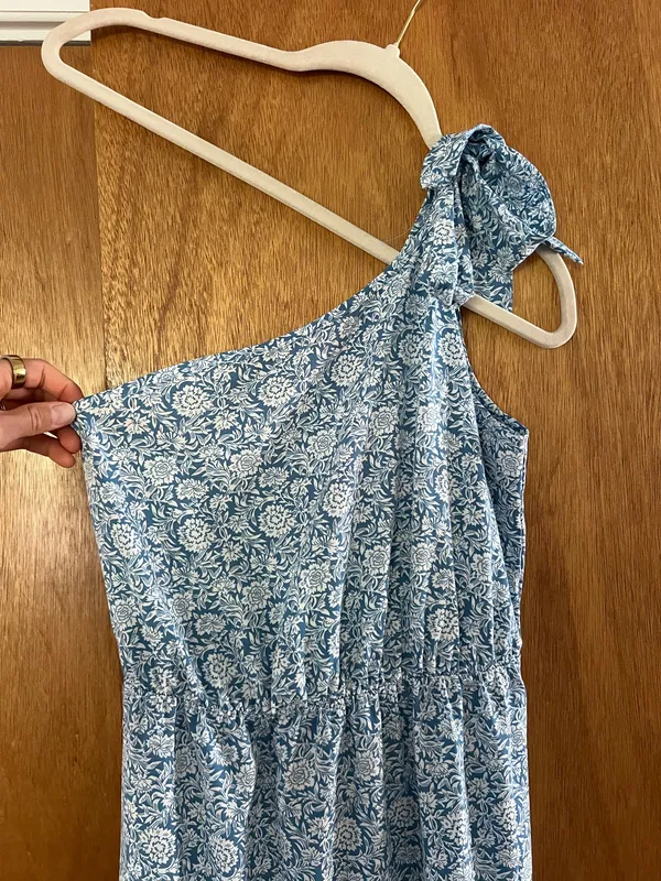 SHEIN European floral one shoulder maxi dress - Image 2