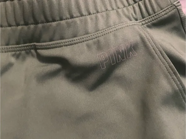 Active USA Pink Elastic-Waist Green joggers - Image 4