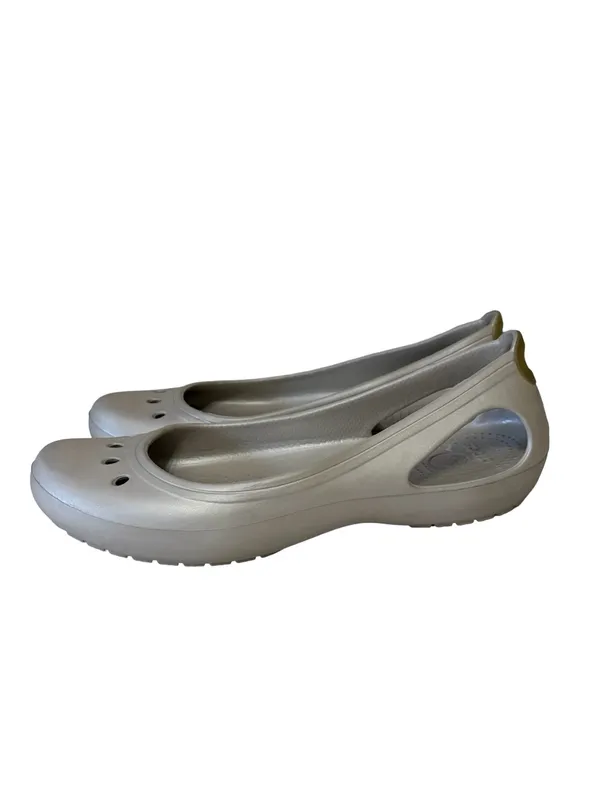 Crocs Malindi Ballet Flats in Silver Gray - Size Women’s 9 - Image 5