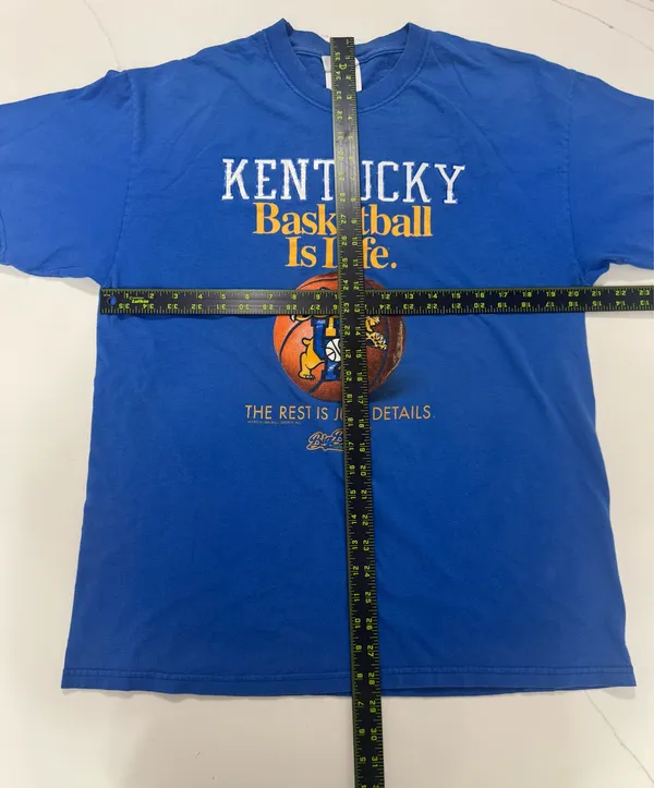 Vintage Kentucky Wildcats Basketball Is Life T Shirt Adult Large - Image 6