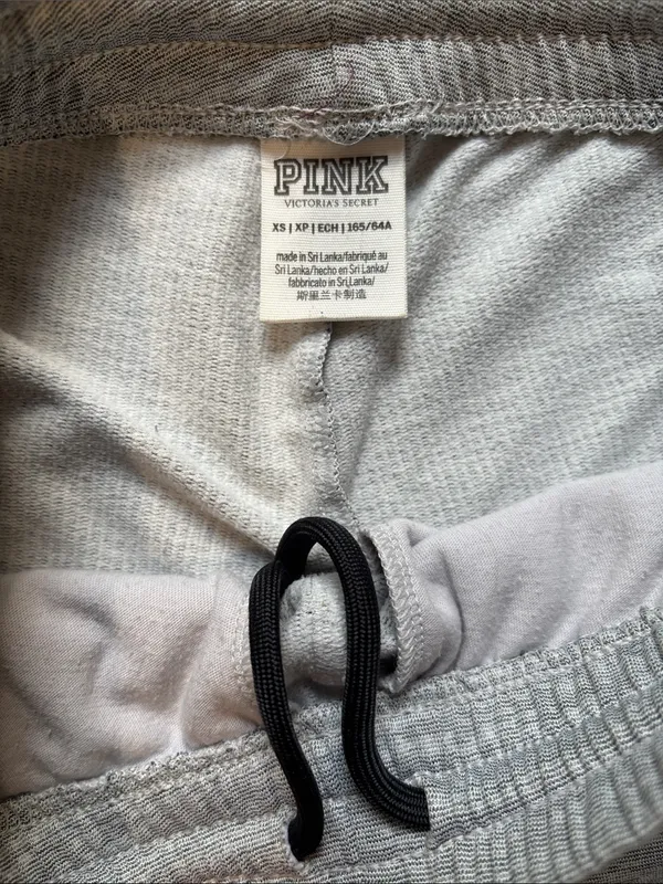 VS PINK Gray Side-Stripe Jogger Pants - Image 3