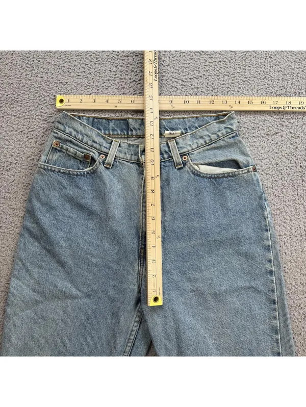 Vintage 90s Levis 512 Slim Fit Tapered Leg Jeans USA Made High Rise Womens 29x30 - Image 3