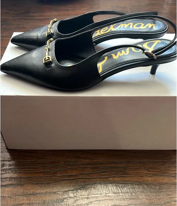 Sam Edelman Kitten Heel Pointed Toe Slingback Pump - Image 3