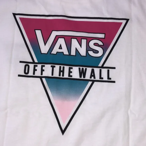 Vans T-shirt off the wall white w/logo L NWT - Image 4