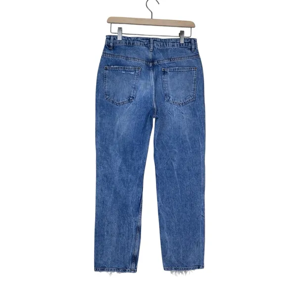 We the Free Women's 28 Distressed Straight Leg High-Rise Ankle Jean - Image 2