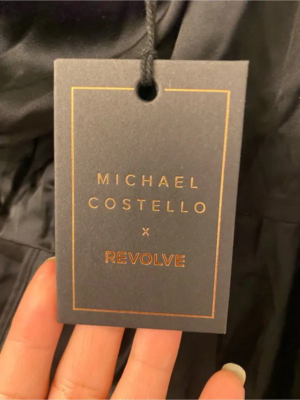 Michael Costello X Revolve Kamaria Gown Black One-Shoulder Cutout Maxi Dress - Image 9