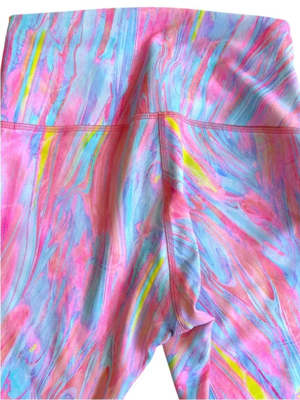 EUC Lululemon Wunder Train High Rise Leggings Prism Marble Multi Size 6 Rtl. $98 - Image 10