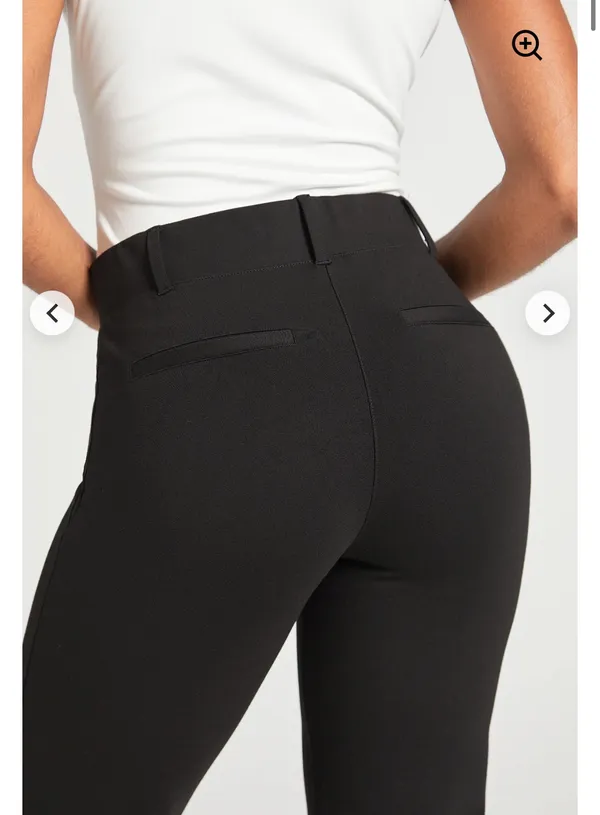 Betabrand Classic DPYP™ Dress Pant Yoga Pant | Straight Black Size LP - Image 2