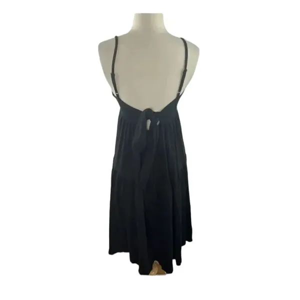 J.Crew Knit Tiered Dress Tie Back Black NWT XL - Image 3