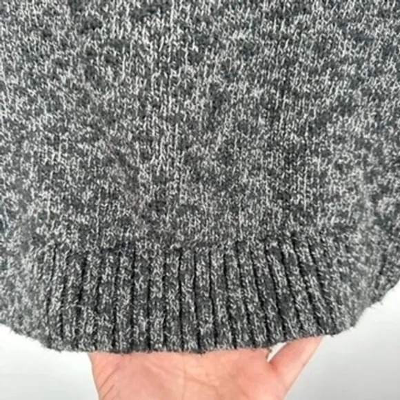 L.L. Bean Women's Gray 100% Cotton Turtleneck Long Sleeve Knit Sweater Cabincore - Image 7