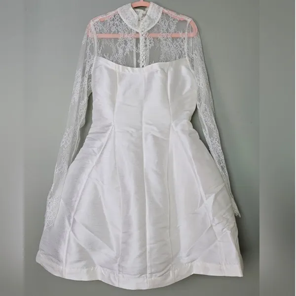 Anthropology BHLDN Lace Mini Dress - Image 7