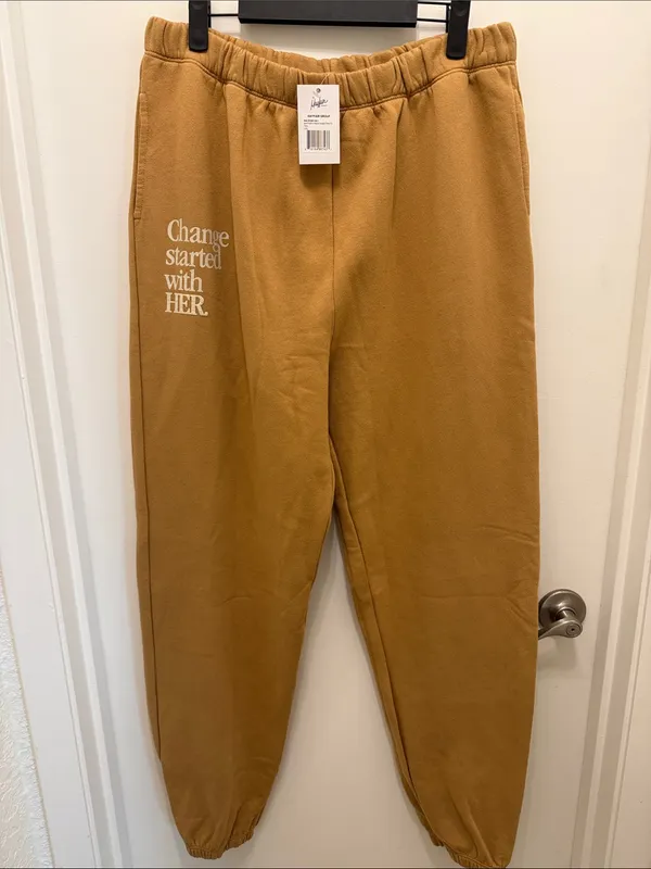 The Mayfair Group X Radhi Tan Sweatpants NWT - Image 2
