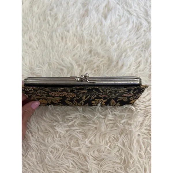 Vintage Baronet Floral Tapestry‎ Clutch Kiss Lock Wallet - Image 3