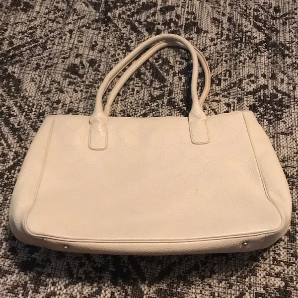 Kate Spade cream pin hole medium tote, 3 pocket‎ - Image 10