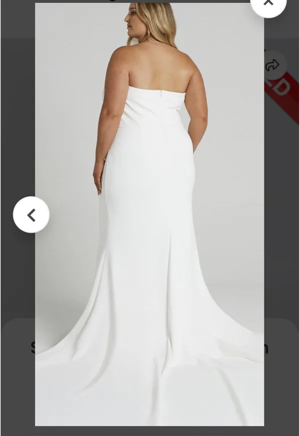 Showpo Vows For Life Bridal Gown – White – US 14 (AU 18) – New With Tags - Image 3