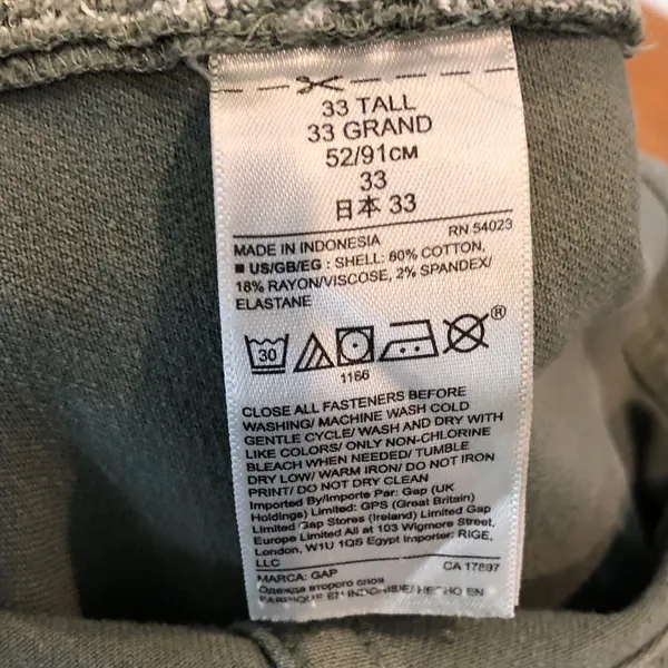 GAP Women's Green Skinny Jeans, 33 tall - Image 11