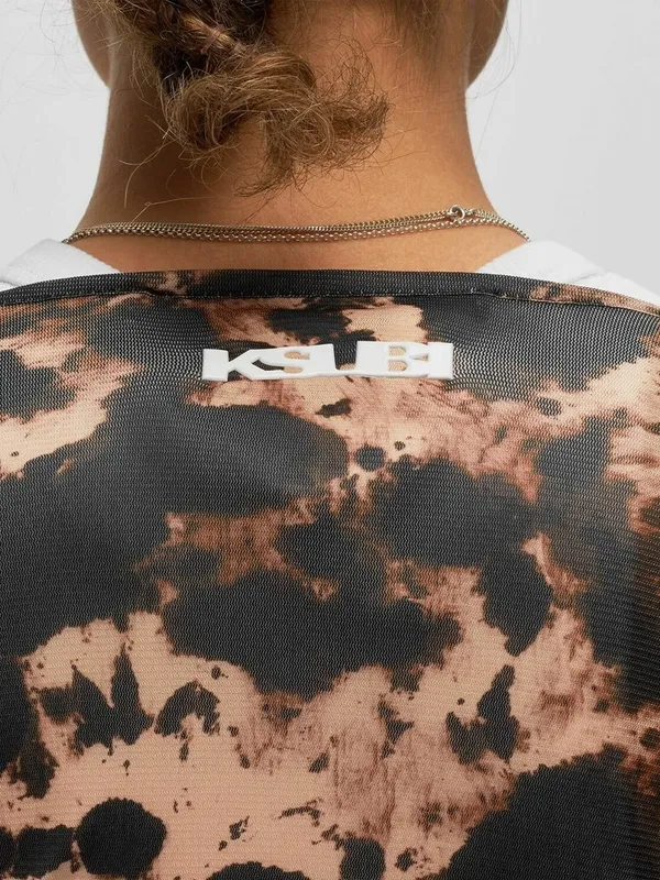 Ksubi Khaos Bolero Mesh Top Womens XS NWT Assorted Abstract Leopard Print Crop - Image 4