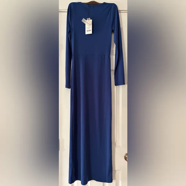 Pamela x Na-kd Blue Long Sleeve‎ Maxi Dress NWT Size XS - Image 4
