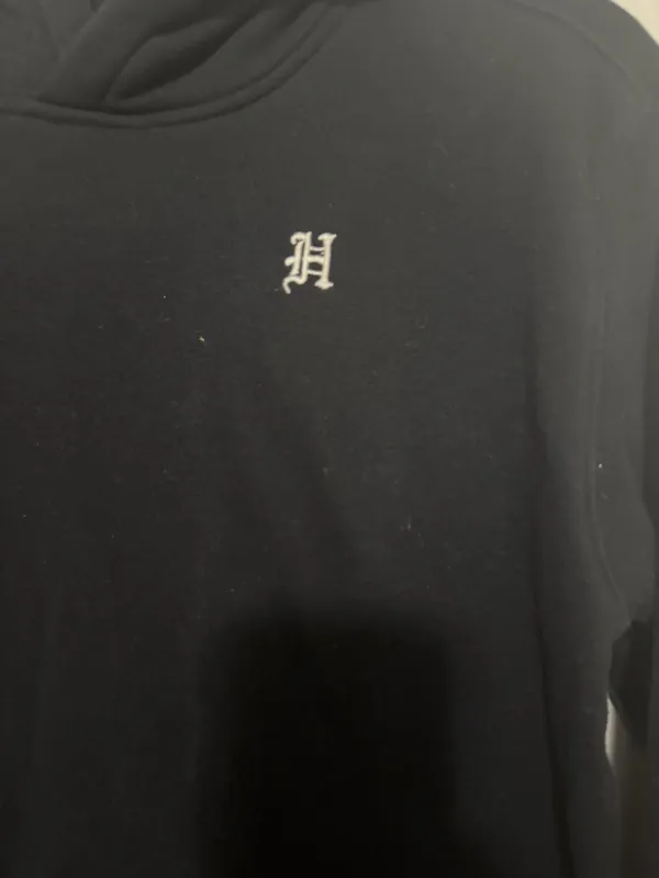 Hollister California Black Hoodie with Los Angeles Script Hood Detail - Image 3