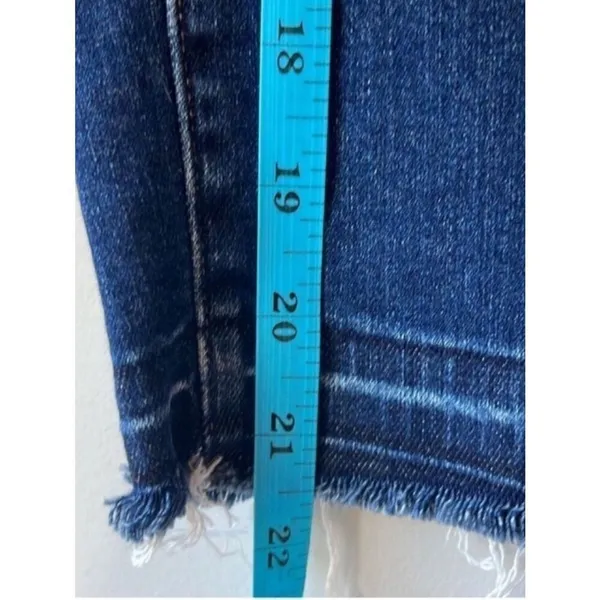 Uniqlo Wide Leg Crop Jeans Raw Hem High Rise - Image 8