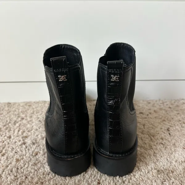 Sam Edelman Black Leather Chelsea Ankle Boots - Image 2