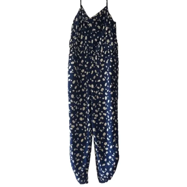 Bar III Extra Large Patterned Navy Blue Jumpsuit‎ NWT - Image 2