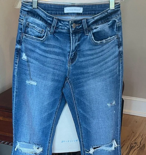 Flying Monkey Comfy Distressed Jeans - Image 2