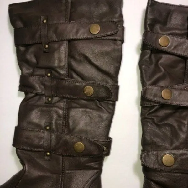 Avenue Women's Dark Brown Wide Calf Boots Size 8 - Image 6