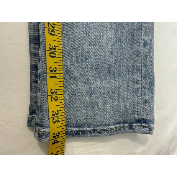 7 For All Mankind Women Skinny Jeans Light Blue Denim Mid Rise Size 26x30 - Image 10