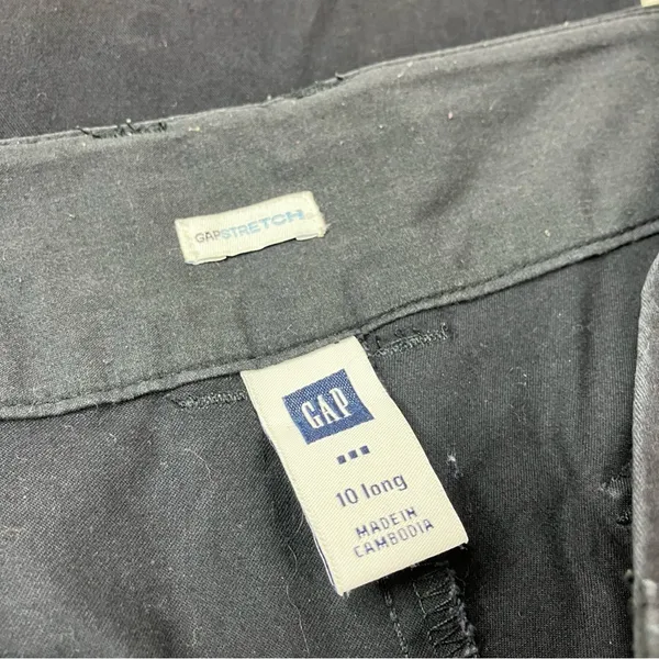 GAP Factory Navy Stretch Straight Leg Chino Cotton Pants Womens 10 LONG - Image 3