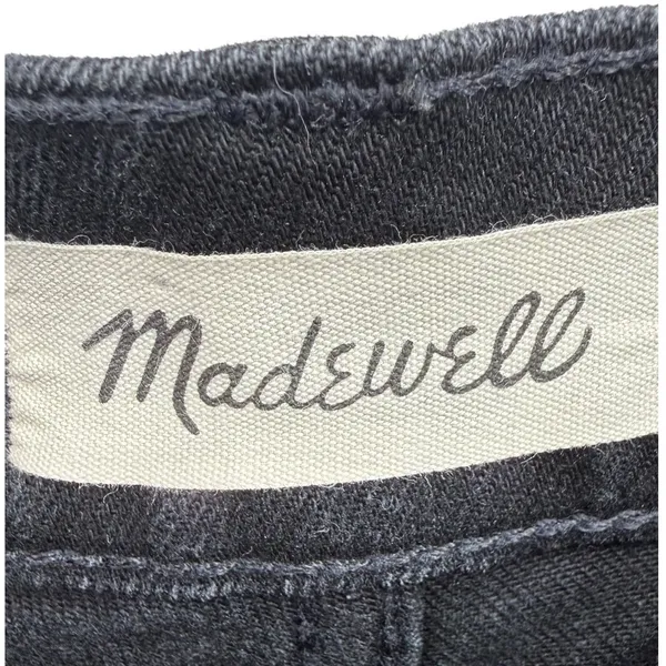 Madewell Womens Perfect Vintage Flare Jeans Black Wash Denim High Rise Size 29 - Image 3