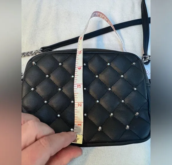 Rebecca Minkoff Black Quilted Studded Crossbody Bag New with tags - Image 8