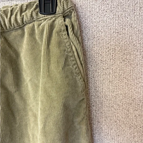 Zara Women‎ Size 2 Sage Green Corduroy Pockets Casual Trouser Pants - Image 3